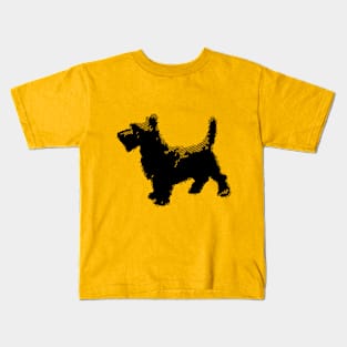 Scottish Terrier art design Kids T-Shirt